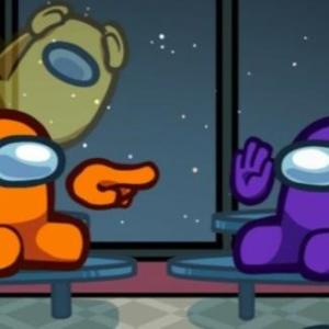 Imagen de portada del videojuego educativo: LOS AMONG US BUSCANDO AL IMPOSTOR, de la temática Lengua