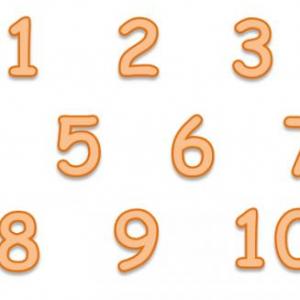 NUMBERS 1-10