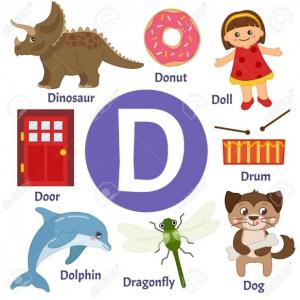 Imagen de portada del videojuego educativo: Letter Dd memory card, de la temática Idiomas