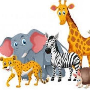 Imagen de portada del videojuego educativo: Animal Descriptions - Carnivore - Herbivore - Omnivore, de la temática Idiomas