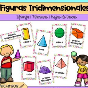 RELACIONA LAS FIGURAS TRIDIMENSIONALES