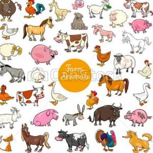 nombres animales de granja