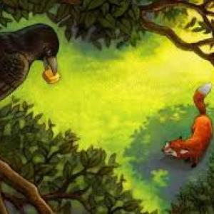 Imagen de portada del videojuego educativo: El Zorro y el Cuervo., de la temática Literatura
