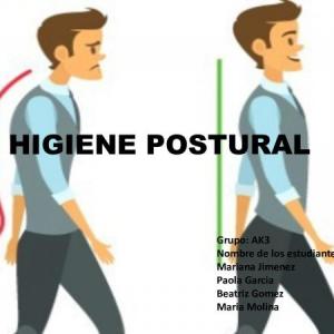 Imagen de portada del videojuego educativo: Higiene Postural, de la temática Salud