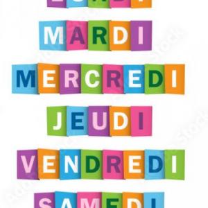 JOURS DE LA SEMAINE