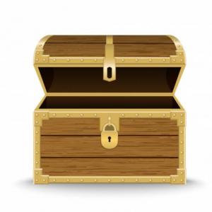 Portada del juego abriendo el cofre de los tesoros de 1° – Artes