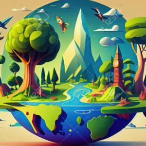 Imagen de portada del videojuego educativo: medio ambiente, de la temática Cultura general
