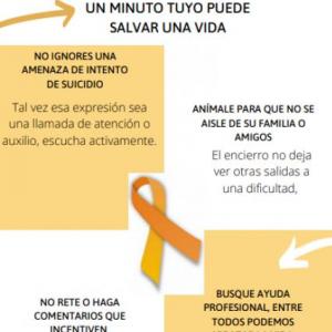 UN MINUTO DE ESCUCHA TUYO PUEDE SALVAR UNA VIDA