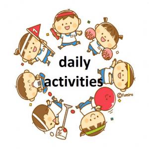 Imagen de portada del videojuego educativo: daily activities, de la temática Idiomas