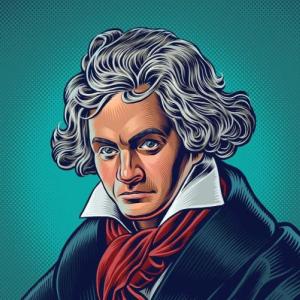Imagen de portada del videojuego educativo: Trivia de Beethoven, de la temática Música