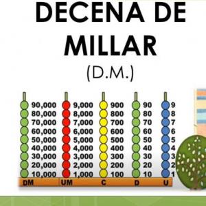 Decenas y unidades de millar 