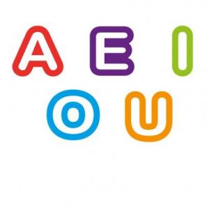 Imagen de portada del videojuego educativo: Memotest vocales, de la temática Lengua