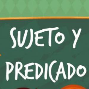 Imagen de portada del videojuego educativo: ¿Qué es el sujeto y el predicado?, de la temática Lengua