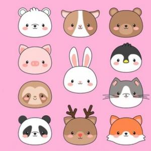 Imagen de portada del videojuego educativo: Animales kawai, de la temática Ciencias