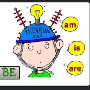 Imagen de portada del videojuego educativo: Oca Verb to be , de la temática Idiomas