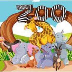 Portada del juego A day in the zoo - spelling words – Idiomas