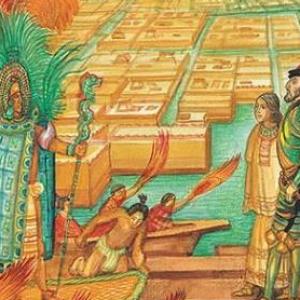 Imagen de portada del videojuego educativo: Mesoamérica y Nueva España, de la temática Historia