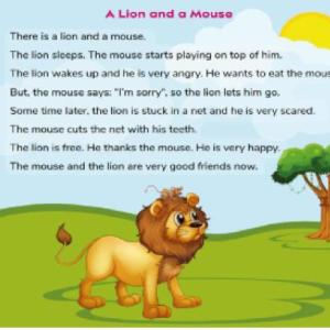 A Lion and a Mouse tale