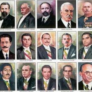 Agustín de Iturbide , Porfirio Díaz y personajes importantes de la historia de México.