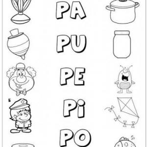 Imagen de portada del videojuego educativo: Silabas con la letra P, de la temática Lengua