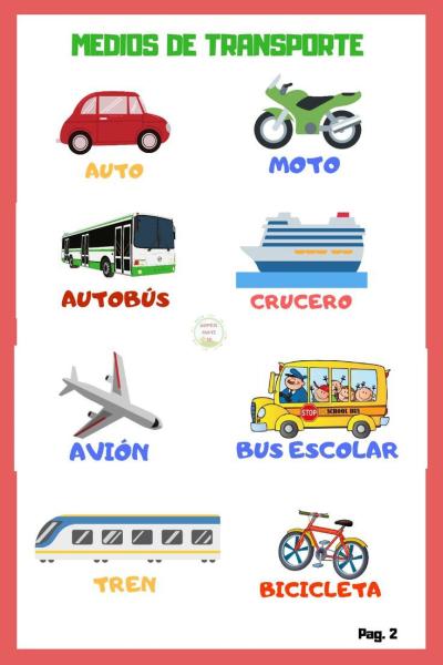 Reconociendo los medios de transporte