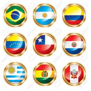 Imagen de portada del videojuego educativo: Banderas de Sudamerica, de la temática Geografía