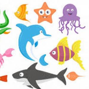 Memorama animales marinos.