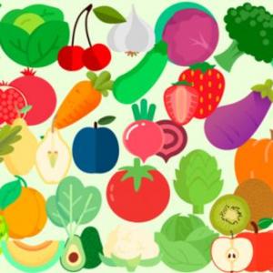 ¡Juguemos con las frutas y verduras!
