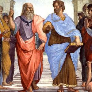 Imagen de portada del videojuego educativo: Platón y Sócrates, de la temática Filosofía