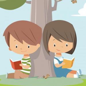 Imagen de portada del videojuego educativo: A PENSAR A PENSAR QUE PALABRAS RIMAN MÁS, de la temática Lengua