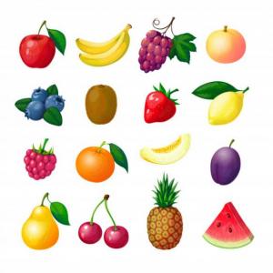 Imagen de portada del videojuego educativo: Frutitas, de la temática Alimentación