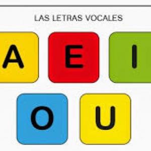 Imagen de portada del videojuego educativo: LAS VOCALES, de la temática Lengua