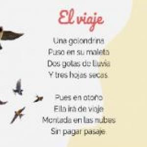 poema "El viaje"