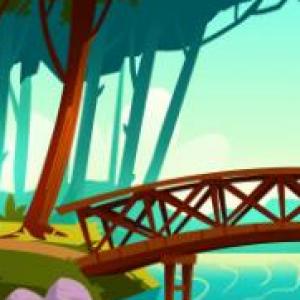 Imagen de portada del videojuego educativo: EL PUENTE DE LA AMISTAD, de la temática Humanidades
