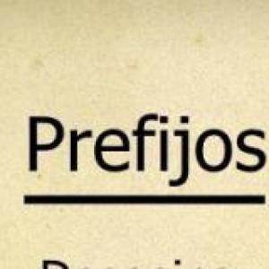 palabras con prefijo