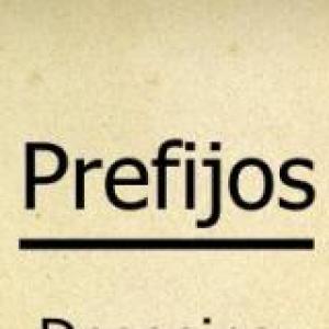 palabras con prefijo