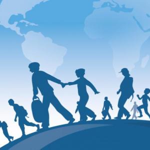 Imagen de portada del videojuego educativo: Un juego sobre la movilidad humana, de la temática Actualidad