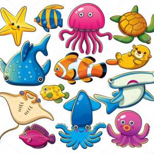 Imagen de portada del videojuego educativo: JUGAR EN EL MAR, de la temática Biología