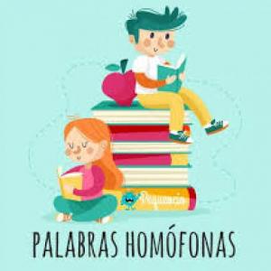 Imagen de portada del videojuego educativo: PALABRAS HOMÓFONAS, de la temática Lengua