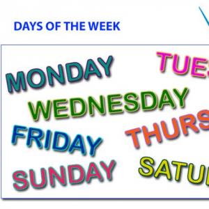 Days of the week