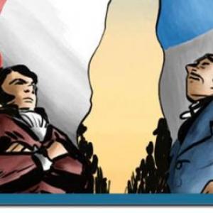 Imagen de portada del videojuego educativo: Unitarios y Federales, de la temática Historia