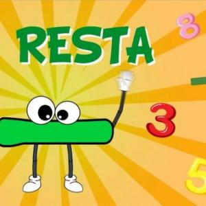 Imagen de portada del videojuego educativo: Restas, de la temática Matemáticas