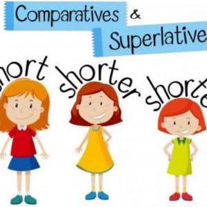 Imagen de portada del videojuego educativo: Comparative and superlative , de la temática Idiomas