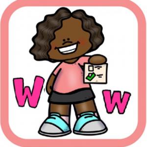 Imagen de portada del videojuego educativo: Emparejar de la W a la Z en LSM, de la temática Idiomas