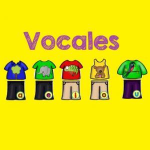 Imagen de portada del videojuego educativo: Tendedero de Vocales , de la temática Lengua