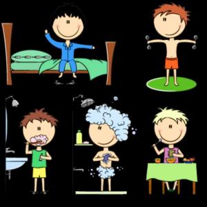 Imagen de portada del videojuego educativo: HABITOS SALUDABLES, de la temática Salud