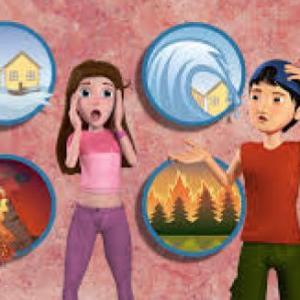 Imagen de portada del videojuego educativo: desastres naturales, de la temática Historia