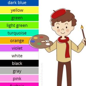 MEMORIA DE COLORES EN INGLES
