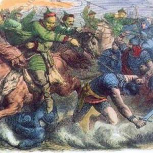Imagen de portada del videojuego educativo: La invasión de los Hunos a Europa , de la temática Historia