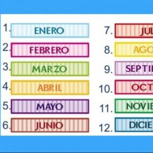 meses del año